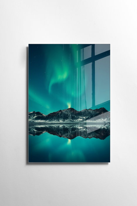 Wallity Cuadro decorativo de vidrio templado Multicolor 50 x 70 cm